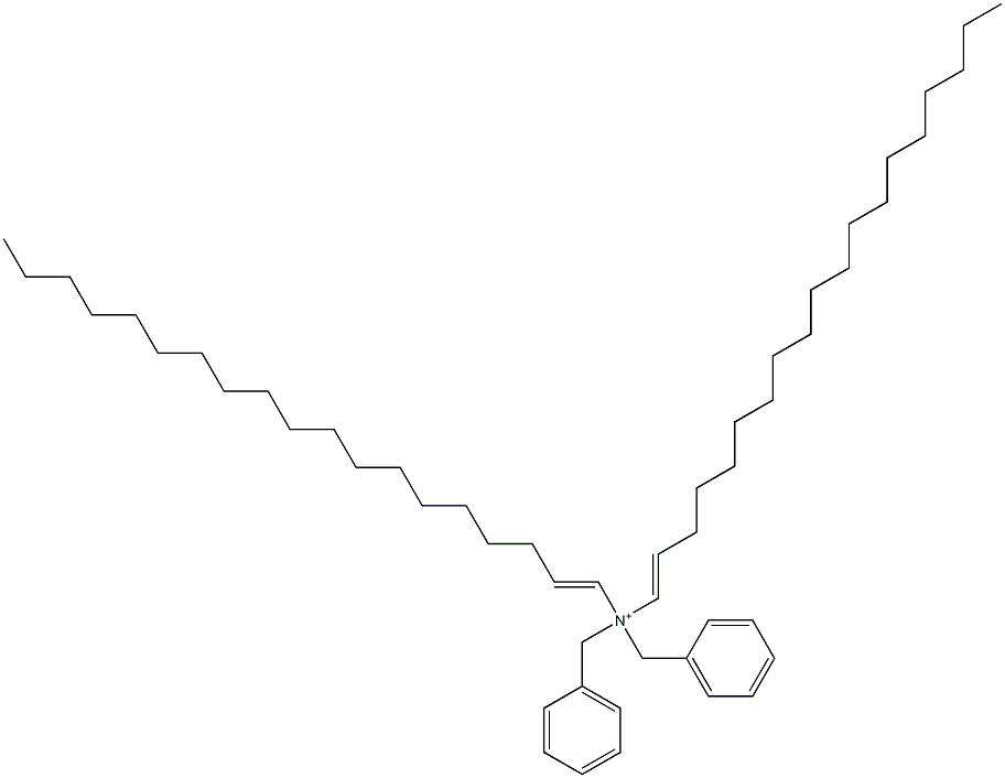 Di(1-nonadecenyl)dibenzylaminium 구조식 이미지