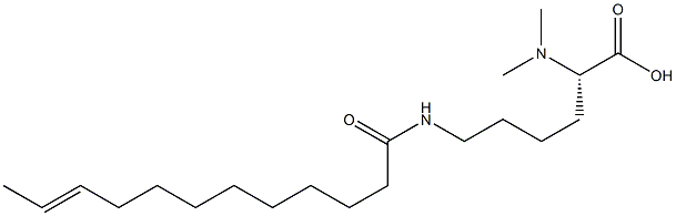 N6-(10-Dodecenoyl)-N2,N2-dimethyllysine Structure