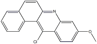 9-Methoxy-12-chlorobenz[a]acridine 구조식 이미지
