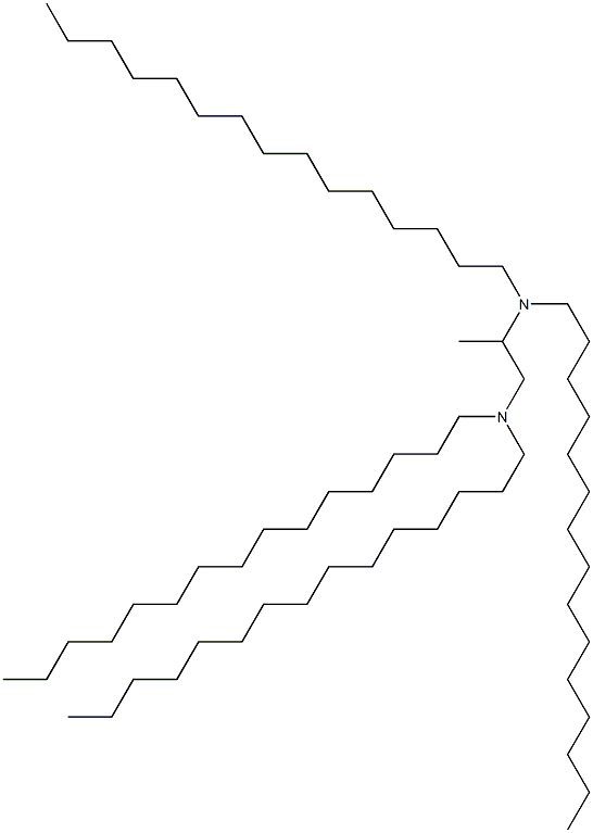 N,N,N',N'-Tetrapentadecyl-1,2-propanediamine 구조식 이미지