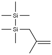 1-(2-Methylallyl)-1,1,2,2,2-pentamethyldisilane 구조식 이미지