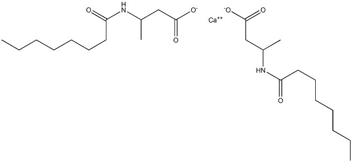 Bis[3-(octanoylamino)butyric acid]calcium salt Structure