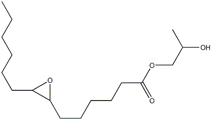 7,8-Epoxymyristic acid 2-hydroxypropyl ester Structure