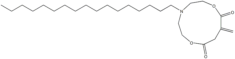 10-Methylene-5-heptadecyl-5-aza-2,8-dioxacycloundecane-1,9-dione 구조식 이미지