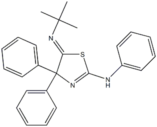 2-(Phenylamino)-5-(tert-butylimino)-4,4-diphenyl-2-thiazoline Structure