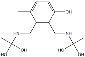2,3-Bis[[(1,1-dihydroxyethyl)amino]methyl]-4-methylphenol Structure