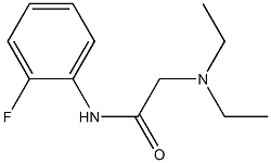 N-[2-Fluorophenyl]-2-(diethylamino)acetamide 구조식 이미지