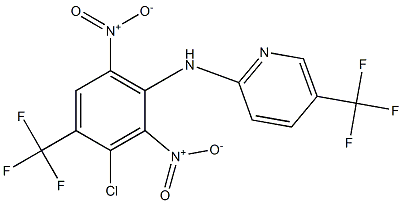 5-Trifluoromethyl-N-(3-chloro-4-trifluoromethyl-2,6-dinitrophenyl)pyridin-2-amine Structure