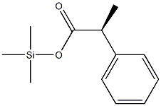 (S)-2-Phenylpropionic acid trimethylsilyl ester 구조식 이미지