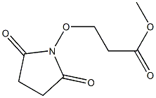 3-(2,5-Dioxo-1-pyrrolidinyloxy)propionic acid methyl ester Structure