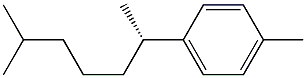 [S,(+)]-2-Methyl-6-p-tolylheptane 구조식 이미지