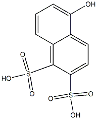 5-Hydroxy-1,2-naphthalenedisulfonic acid 구조식 이미지