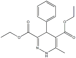 6-Methyl-4-phenyl-1,4-dihydropyridazine-3,5-dicarboxylic acid diethyl ester 구조식 이미지