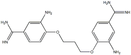 4,4'-[1,3-Propanediylbis(oxy)]bis[3-aminobenzamidine] Structure