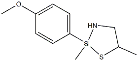 2,5-Dimethyl-2-(4-methoxyphenyl)-1-thia-3-aza-2-silacyclopentane Structure