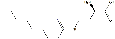 [R,(-)]-2-Amino-4-nonanoylaminobutyric acid 구조식 이미지