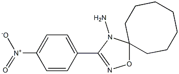 3-(4-Nitrophenyl)-5,5-heptamethylene-1,2,4-oxadiazol-4(5H)-amine Structure