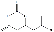 Carbonic acid allyl(3-hydroxybutyl) ester Structure