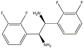 (1S,2S)-1,2-Bis(2,3-difluorophenyl)ethane-1,2-diamine 구조식 이미지