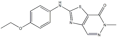 2-(4-Ethoxyphenylamino)-6-methylthiazolo[4,5-d]pyridazin-7(6H)-one Structure