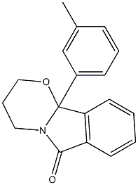 3,4-Dihydro-10b-(3-methylphenyl)-2H-[1,3]oxazino[2,3-a]isoindol-6(10bH)-one Structure