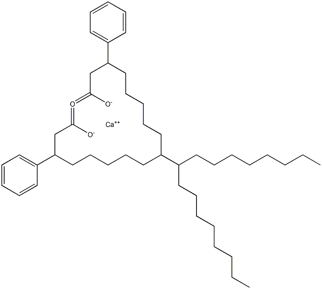 Bis(3-phenylstearic acid)calcium salt 구조식 이미지