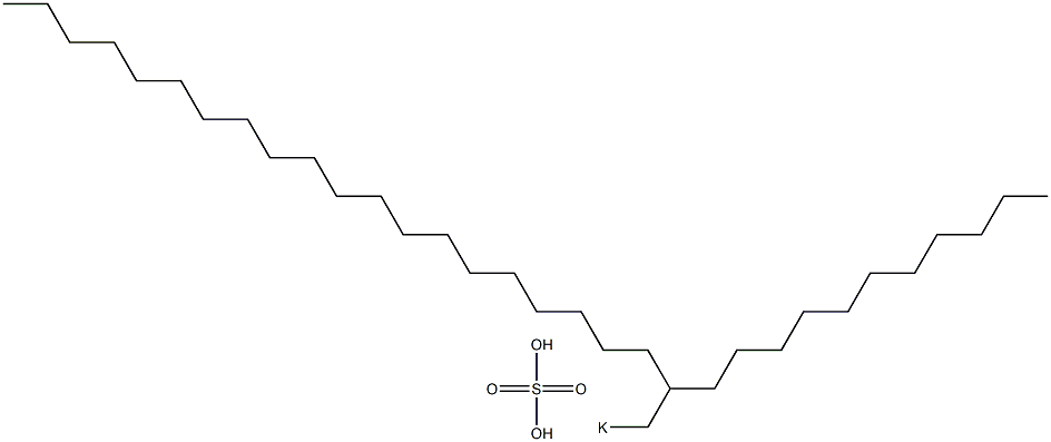 Sulfuric acid 2-undecyldocosyl=potassium salt 구조식 이미지
