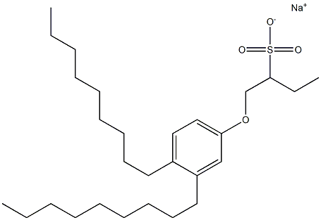 1-(3,4-Dinonylphenoxy)butane-2-sulfonic acid sodium salt Structure