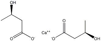 Bis[[R,(-)]-3-hydroxybutyric acid] calcium salt Structure