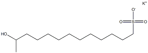 12-Hydroxytridecane-1-sulfonic acid potassium salt 구조식 이미지