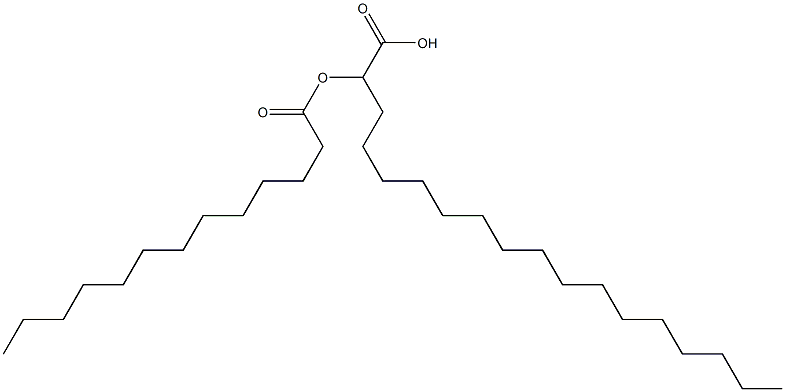 2-Tridecanoyloxyoctadecanoic acid Structure
