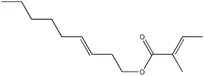 (E)-2-Methyl-2-butenoic acid 3-nonenyl ester 구조식 이미지