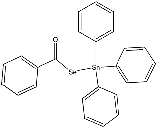 Benzenecarboselenoic acid Se-(triphenylstannyl) ester Structure