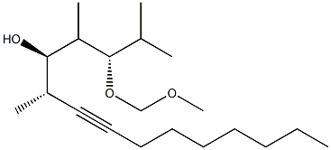 (1R,2S)-2-Methyl-1-[(1R,2S)-1,3-dimethyl-2-methoxymethoxybutyl]-3-undecyn-1-ol 구조식 이미지