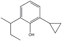 2-sec-Butyl-6-cyclopropylphenol 구조식 이미지