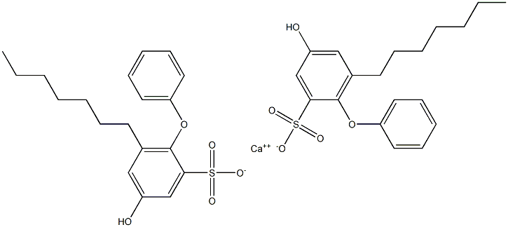 Bis(4-hydroxy-6-heptyl[oxybisbenzene]-2-sulfonic acid)calcium salt Structure