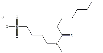 4-(N-Capryloyl-N-methylamino)-1-butanesulfonic acid potassium salt 구조식 이미지