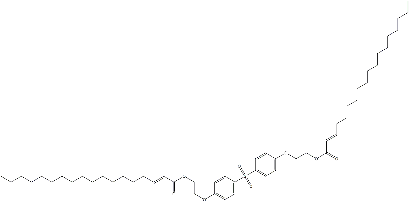 Bis[4-[2-(2-octadecenoyloxy)ethoxy]phenyl] sulfone Structure