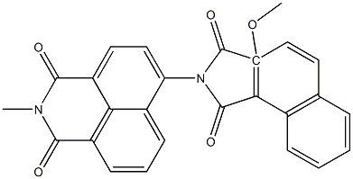 N-[(2,3-Dihydro-2-methyl-1,3-dioxo-1H-benzo[de]isoquinoline)-6-yl]-2-methoxynaphthalimide 구조식 이미지