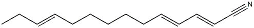 2,4,11-Tetradecatrienenitrile Structure