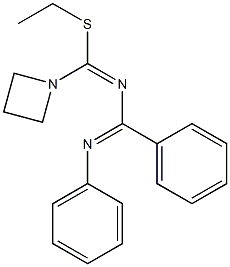 4-(1-Azetidinyl)-4-ethylthio-1-(phenyl)-2-phenyl-1,3-diaza-1,3-butadiene 구조식 이미지