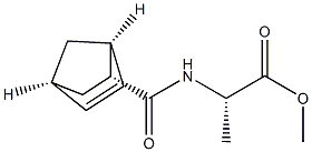 N-[[(1S,2R,4S)-Bicyclo[2.2.1]hept-5-en-2-yl]carbonyl]-L-alanine methyl ester Structure