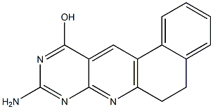 9-Amino-5,6-dihydro-7,8,10-triazabenz[a]anthracen-11-ol Structure