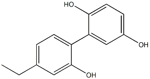 4'-Ethyl-1,1'-biphenyl-2,2',5-triol 구조식 이미지