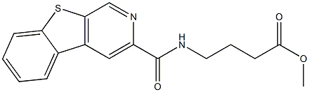 N-(3-Methoxycarbonylpropyl)[1]benzothieno[2,3-c]pyridine-3-carboxamide Structure