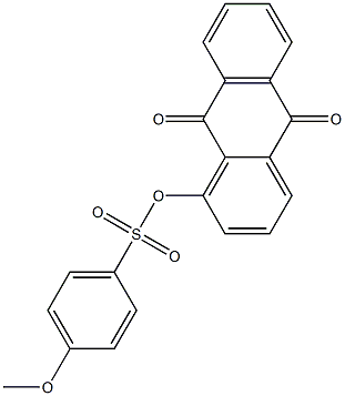 4-Methoxybenzenesulfonic acid (9,10-dihydro-9,10-dioxoanthracen)-1-yl ester Structure