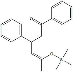 1,3-Diphenyl-5-(trimethylsilyloxy)-4-hexen-1-one Structure