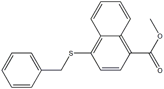 4-[Benzylthio]-1-naphthoic acid methyl ester Structure