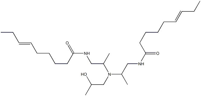 N,N'-[2-Hydroxypropyliminobis(2-methyl-2,1-ethanediyl)]bis(6-nonenamide) 구조식 이미지