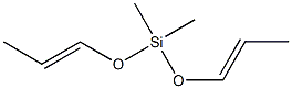 Bis(1-propenyloxy)dimethylsilane Structure
